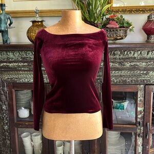 Bailey | 44 Velvet Boat Neck long sleeve